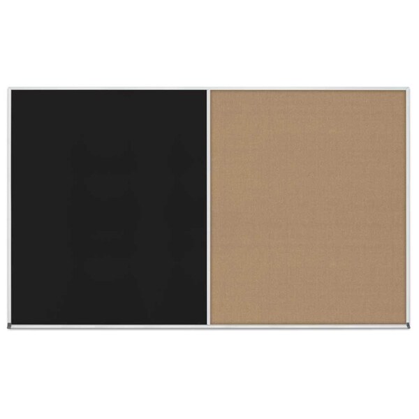 Enclosed Corkboard, 1 Door, 48"x36", 4" Fra
